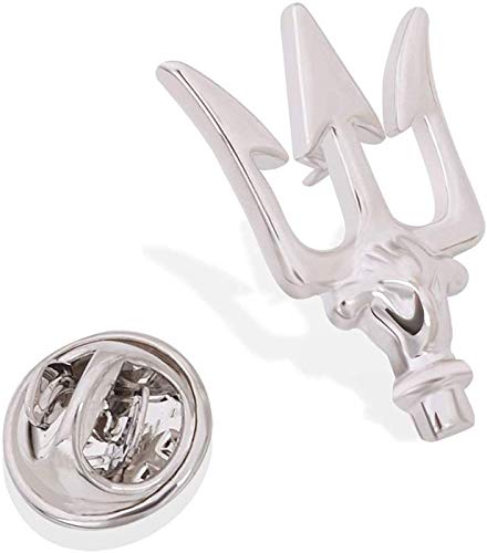 Image of Vintage Alloy Trident Cravat Pin Brooch Pin Lapel Collar Pin Business Shirt Suit Stick Pins