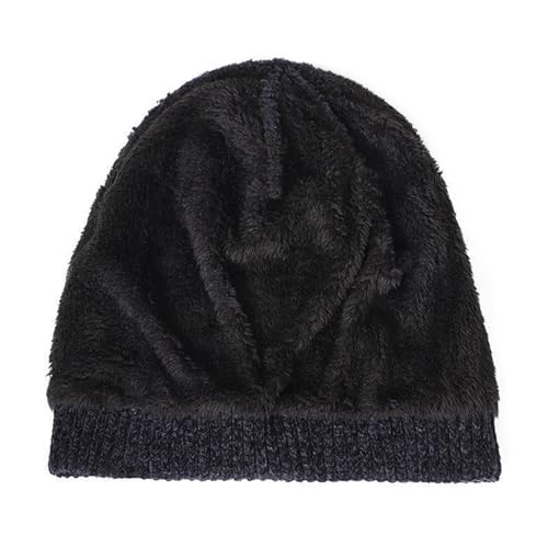 BMDOZRL Bonnet Bonnet Unisexe Multicolore en Option, Bonnet d'extérieur rembourré, Chapeaux d'équitation for Hommes, Chapeaux d'hiver Chauds et Polyvalents for Femmes(Navy Blue) – vue 3