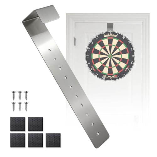 Forgaemax Dartscheibe Ständer für Türen, ohne Bohren, für die meisten Dartscheibe geeignet, platzsparend