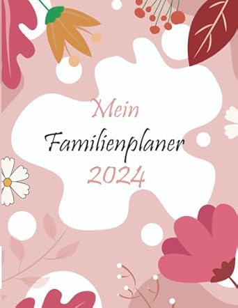 Familienplaner-Buch Pattern 2024: Familienkalender Für Das Jahr 2024