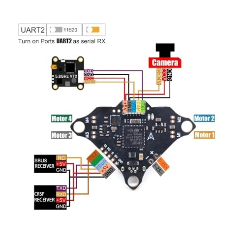 F4DC Flight Control brossé pour drone de salon 100mm