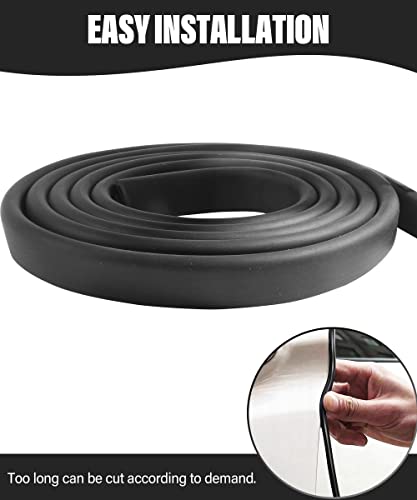 Yakefly 5Ft/10Ft Rubber U Channel Edge Trim Car Door Edge Protector,Rubber Edge Trim,U Shape Weather Stripping,Rubber Seal Strip Metal Sharp Edge Protector,Door Edge Guard Seal Strip(10 Feet) #TOP2