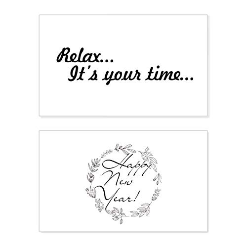 Tarjeta de año nuevo Relax Time: regala paz y un mensaje de bendición a tus seres queridos
