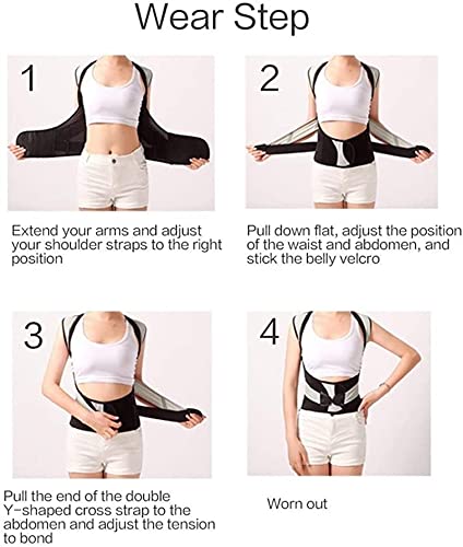 Corrector de espalda con soporte lumbar acolchado y correas regulables 3