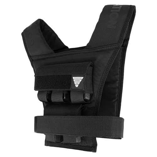 Gilet Lesté Pure2Improve - 20 Kg, Fitness, Course, Cardio | Noir, Néoprene Et Polyester