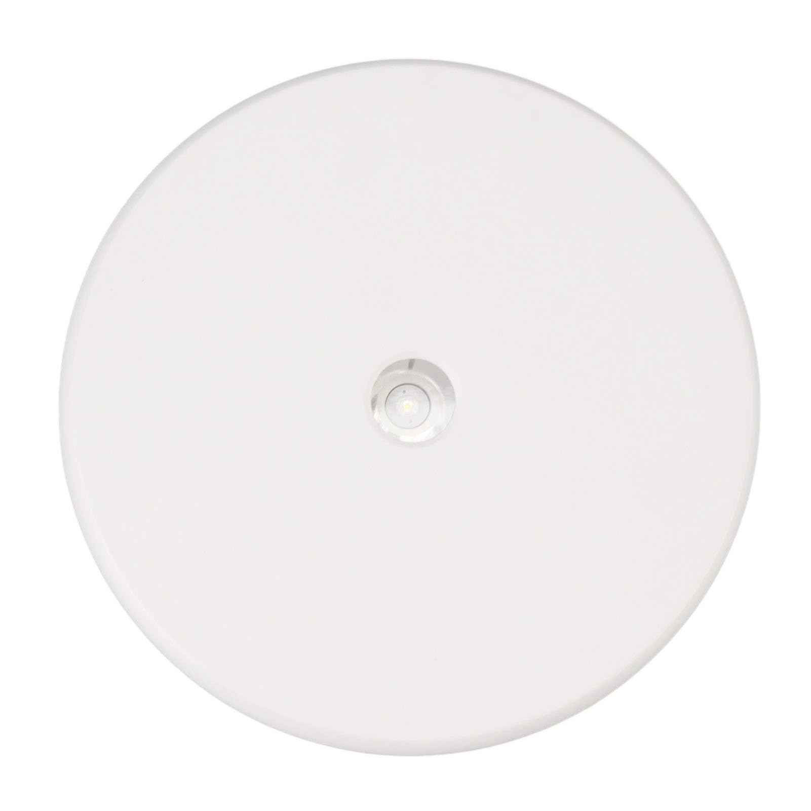 Fabater Elektryczny Obrotowy Stojak Ekspozycyjny 25 Cm Gramofon z Oświetleniem LED, Bezgłośny nośność 20 Kg stół Ekspozycyjny na biżuterię Obrót o 360° Zasilanie USB do Prezentacji Kosmetyków (WHITE)