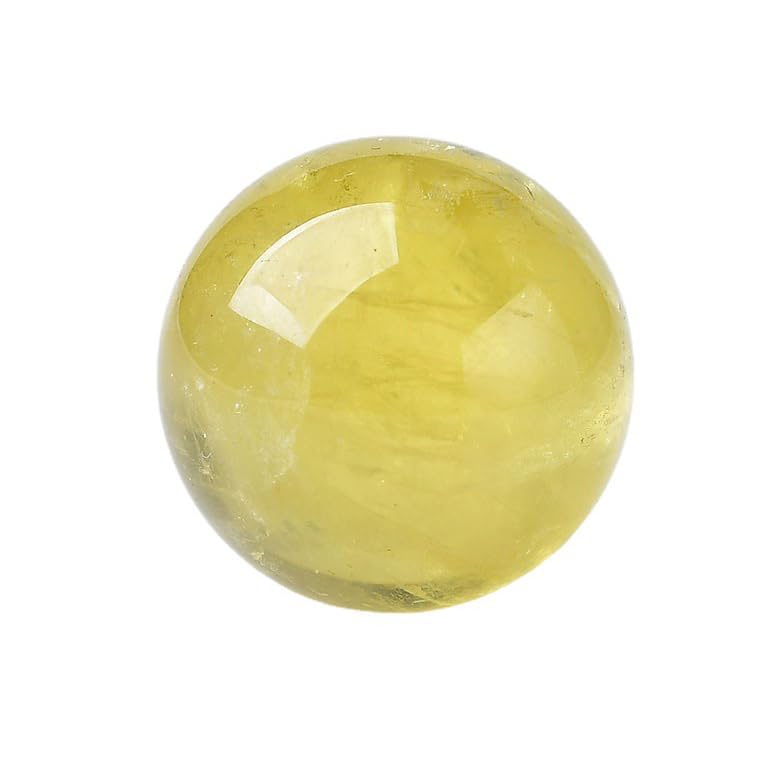 Bola de cuarzo citrino de 20mm con soporte de madera para decoracion Feng Shui