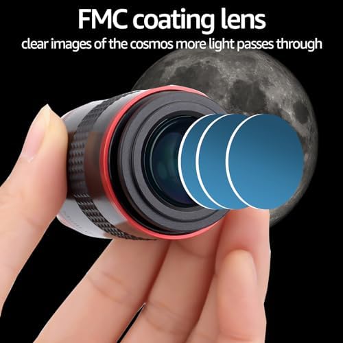Ocular de telescopio de 1,25 y 68 grados gran angular para astronomía planetaria 6