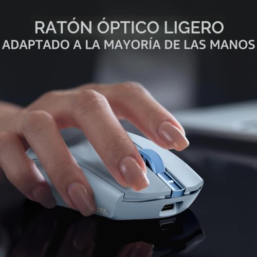 Ratón inalámbrico gaming MCHOSE G3 de 63g con 6 botones programables para PC y Mac 5