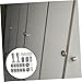 IWOWHERO 1set Public Restroom Partition Tools Bathroom Hinges Easy Clean Stainless Steel Partition Fittings