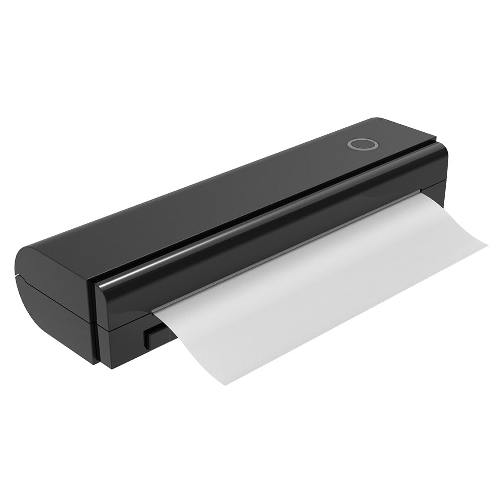 Imprimante Thermique Portable A4 sans Encre pour Documents, factures, reçus d'expédition et modèles de Tatouages