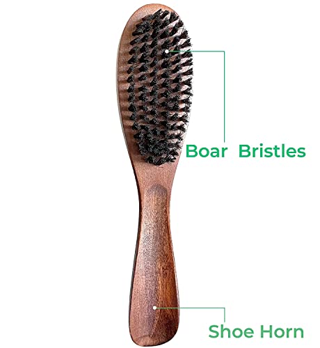 3 In 1 Clothes Brush Garment Brush, Lint Remover, Lint Brush Shoe Horn Lint Brush Clothes, Suit, Clothing Coat Brush, Wool Sweater Brush,Cloth Brush Suit Blanket Brush Lint Brushes #TOP2