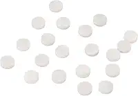 Marcador de posição de guitarra embutido pontos de escala profissional feito em escala branca para guitarra baixo ukulele bandolim banjo 20 peças (6 mm / 0,24 pol.)