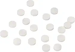 Marcador de posição de guitarra embutido pontos de escala profissional feito em escala branca para guitarra baixo ukulele bandolim banjo 20 peças (6 mm / 0,24 pol.)