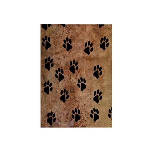 3D Rose TWL_240245_1 Paw Prints of Animal Trends Towel, 15" x 22"