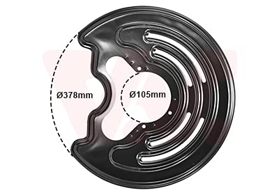 Tôle de protection de frein arrière VAN WEZEL 3794374 pour disques Nissan Primastar et Vivaro A