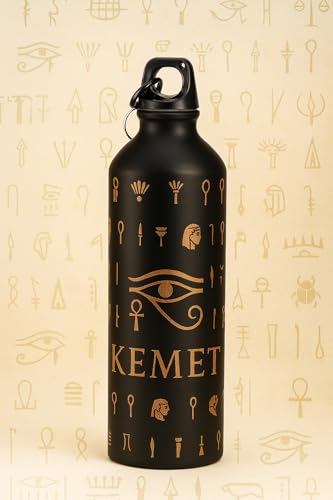 Kemet Streetwear golden pharaoh water bottle