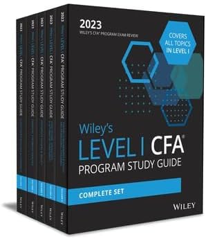 2023 CFA Wiley Study Guide Level 1 (Set of 5) Perfect Paperback – 1 January 2022