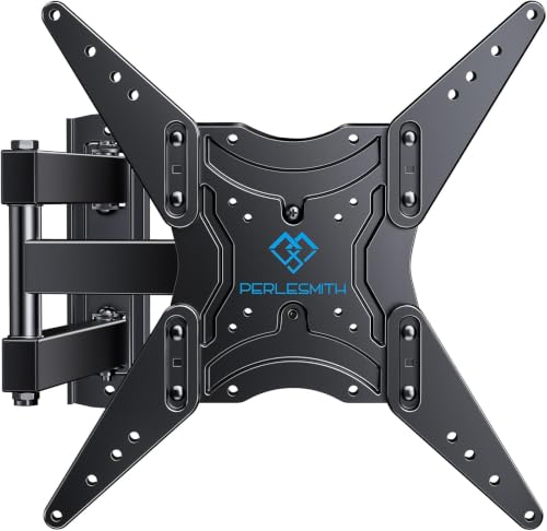 Image of PERLESMITH Full Motion TV Wall Mount Corner for 27-60 Inch TVs
