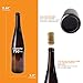 FastRack - 750 ml Amber Wine Bottles (Pack of 12) Empty, Stretch Hock Liquor Glass Bottles | W13 750 ml Empty Bottle for Drinks - NO CORKS INCLUDED