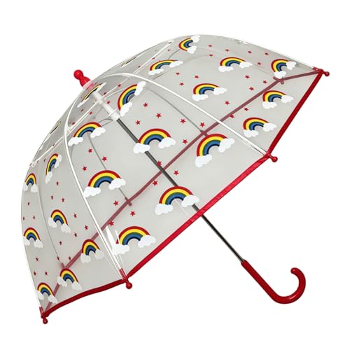 Kids Umbrella Girls Clear Umbrella Rainbow Umbrellas Print Kids Parasol