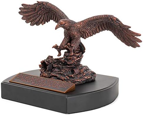 Lighthouse Christian Products Soar Like an Eagle Bronzelike Finish 7 x 5.75 Hand-Cast Resin Mounted Sculpture