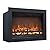 Rodalflame 23.7" W Electric Fireplace Insert with 4 Adjustable Brightness Flames & Overheat Protection, 750/1500W, Black