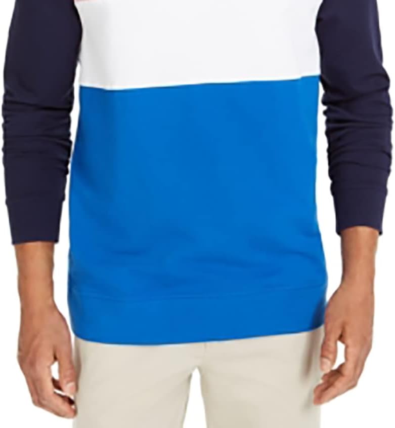 Club Room Mens Colorblock 1/4 Zip Polo Shirt