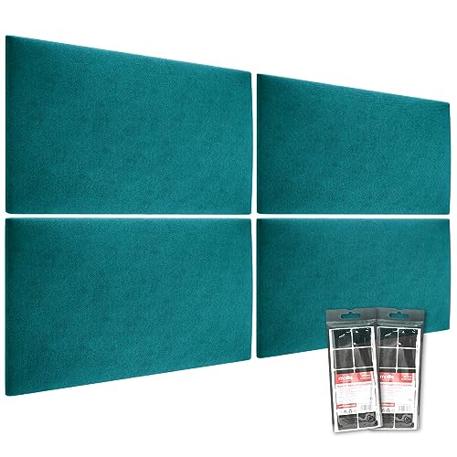 MOLLIS Wandpaneele - Schaumstoff Wandkissen 60x30 cm – Einfache Montage ohne Bohren - Reduziert Schall und Verbessert Akustik - Pflegeleicht