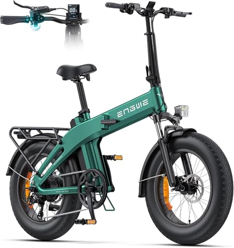 ENGWE EP-2 3.0 Boost E-Bike Folding Bike, 48V 13.5Ah Battery up to 120km, Torque Sensor & Foldable Design with Hydraulic Brakes and APP for Any Terrain (Green)