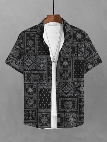 Image of BULLMER Trendy Regular Fit Printed Causal Shirt for Men - Pack of 1