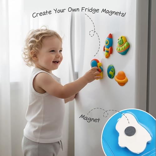 Image of Intelliskills Premium DIY Mould & Paint Craft Kit,Create 3D Space Models with 6 Moulds,12 Paints & 6 Magnets,Painting Kit for kids,Art Kit for 5 Years+,Gift for Kids,Fun Learning Toys (Space Adventure)