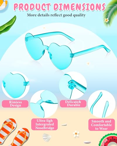 Kanayu Mixed Style Rimless Sunglasses Retro Party Favors Eyewear for Bachelor Party Photoshoot Costume Accessories3