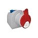 Produktbild Kombi Wandsteckdose 16A/ 5-polig 1x230V Schuko IZVZ-S 1653 DV 6352