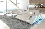 💡 Smarte Zusatzfunktion: Als Upgrade für Ihre Sofa Wohnlandschaft hält das Ecksofa eine LED- Beleuchtung mit Fernbedienung bereit, von Leuchtmodus bis Farbwechsel mit stufenloser Einstellung durch Touch- Wheel Pad!