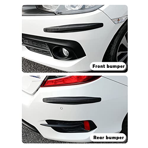 2PCS Bumper Guards for Cars Protector,Anti-Scratch Car Bumper Protector for Front and Rear Bumper Protection,Universal Automotive Exterior Accessories Rear Bumper Guard for Most Cars - Thumbnail 3