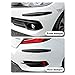 2PCS Car Bumper Protector,Anti-Scratch Bumper Guards for Front and Rear Bumper Protection,Automotive Exterior Accessories Rear Bumper Guard Decoration Protection Strips