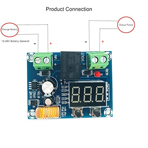 Cywhrvzsf 12-36V Low Voltage Digital Protector Disconnect Switch Cut Off Lithium Battery Over Discharge Protection Module Pack of 2 by Cywhrvzsf - Used condition - Image 2
