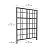 Vita Urbana Slate Gray Embossed Vinyl Modern Trellis and Privacy Screen, 60 inch L x 84 in H, Grey, Garden Décor, BPA and Pthalate Free, Lattice, VT17631