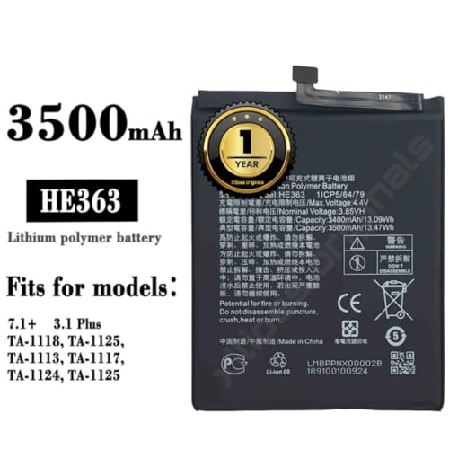Image of HE363 Battery for Nokia 8.1 X7 3.1 Plus TA-1119 TA-1128 TA-1099 TA-1113 TA-1115 TA-1131 TA-1121 TA-1225 TA-1125 TA-1113 TA-1117 Battery with 1 Year Warranty** (C262)