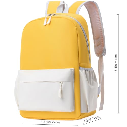 Image of 16 Inch Simple Large Backpack, Durable Bookbag for College & Travel Daypack | Anti-Theft Hidden Main Zipper, Reinforced Shoulder Straps, Side Pockets Fit Water Bottles, Lightweight, Classic Look