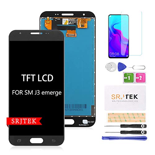 SRJTEK for Samsung Galaxy J3 SM-J327AZ Screen Replacement, LCD Display for Amp Prime 2 SM-J327AZ Express 327A Eclipse SM-J327VPP Emerge SM-J327P SM-J327T SM-J327R4 Touch Digitizer Glass Assembly Kits