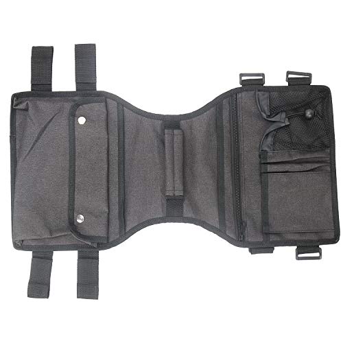 Side Walker Bags,Walker Organizer Pounch For Rollator And Folding Walkers,Walker Side Accessories For Elderly, Seniors, Handicap, Disabled (Double Sided) (Black) #TOP4