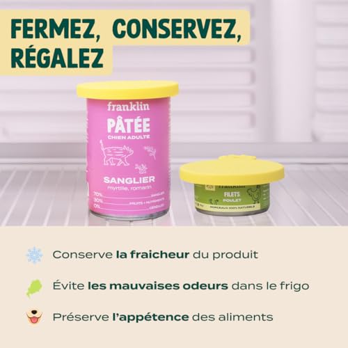 Franklin – Couvercle en Silicone pour Boite de Conserve – Lot de 3 couleurs – vue 3