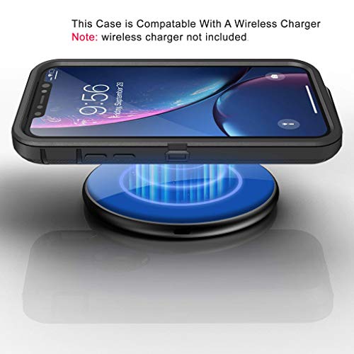 Mxx Iphone 8+ Heavy Duty Case [3 Layers] With Screen Protector - Rubber Shockproof Protection For 7+/8 Plus (Black) #TOP7