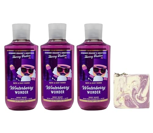 Bath & Body Works Winterberry Wonder 3 Pack Body Wash