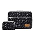Canvaslife Black Star Pattern 360 Degree Protective 13 inch Canvas Laptop Sleeve with Pocket 13 Inch 13.3 Inch Laptop Case