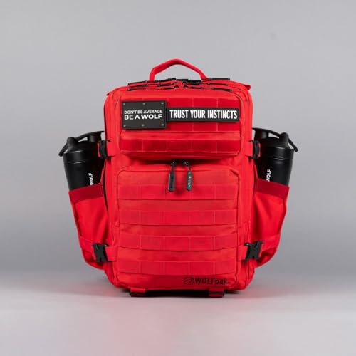 Image of WOLFpak 25L Athletic Gym Backpack - Durable 1000D Waterproof Oxford Material with MOLLE Webbing, Laptop Pocket