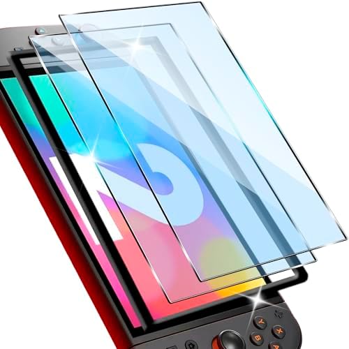（13:00時点） ｋａｗａｙｌＪＰ【ブルーライトカット・2セット】対応 Switch 2 ガラスフィルム ブルーライト switch 2 保護フィルム強化ガラス 9H硬度 指紋防止 飛散防止 高透過率 目の疲れ軽減 液晶保護フィルム 日本製旭硝子素材 自動吸着 ガイド枠付き
