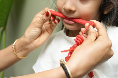 Image of Jaw Grading Bite Blocks for Speech Therapy (Pack of 2) - Reusable & Durable Oral Motor Tool (Bite Block Red (Pack of 1))
